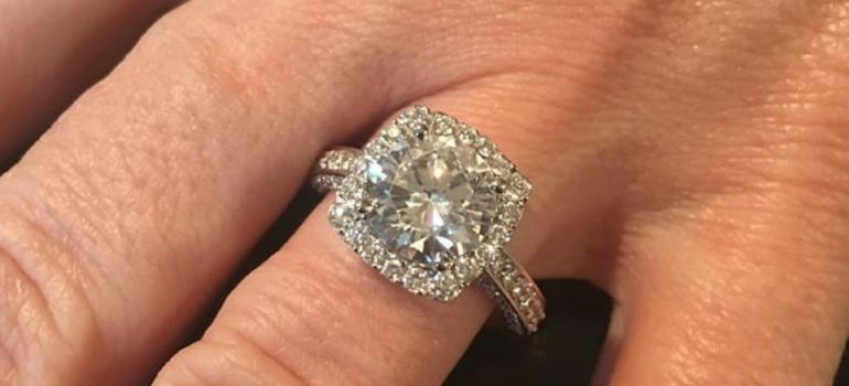 Custom Unique Engagement Ring Designed by Wasserman Jewel Galleries