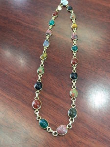 Yellow Gold Designer Scarab Necklace