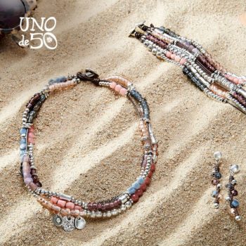 Uno de 50-NYC Jewelry- 'Prima-vera' Necklace, 'Florida' Bracelet and 'Florece' Earrings