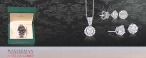 Diamond Stud Earrings, Halo Diamond Pendant and Rolex Watch from Wasserman Jewel Galleries