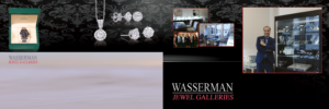 Wasserman Jewel Galleries Catalog Featuring Diamond Earrings, Pendant and Rolex Watch